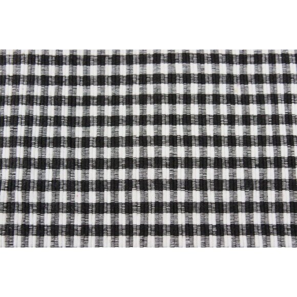 4 Pc Black Plaid Gingham Place mats Set Casual Picnic Country Classic Fabric - Picture 5 of 15